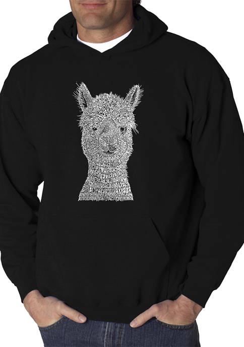 LA Pop Art Word Art Hooded Sweatshirt