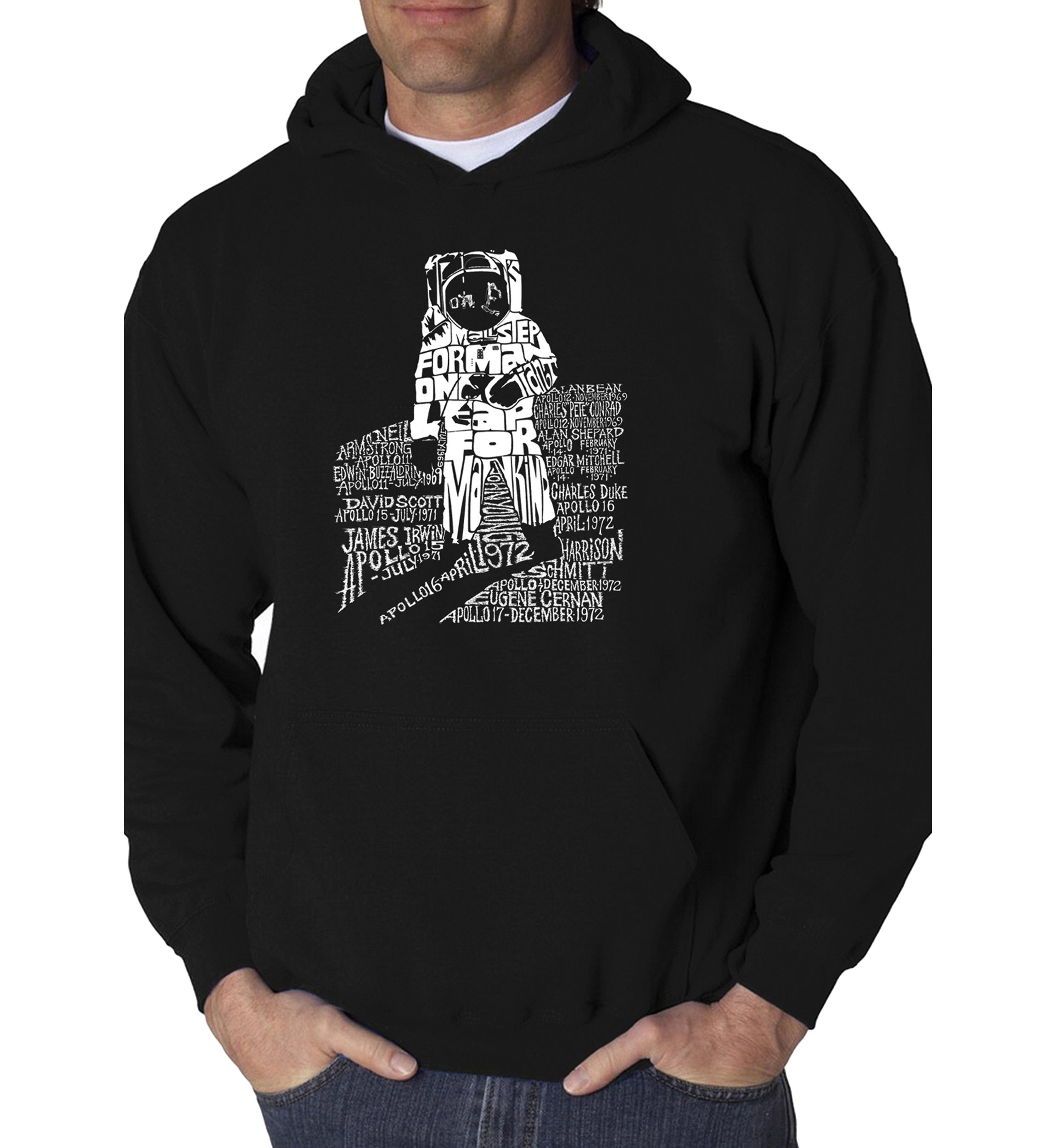 Word Art Hooded Sweatshirt - Astronaut