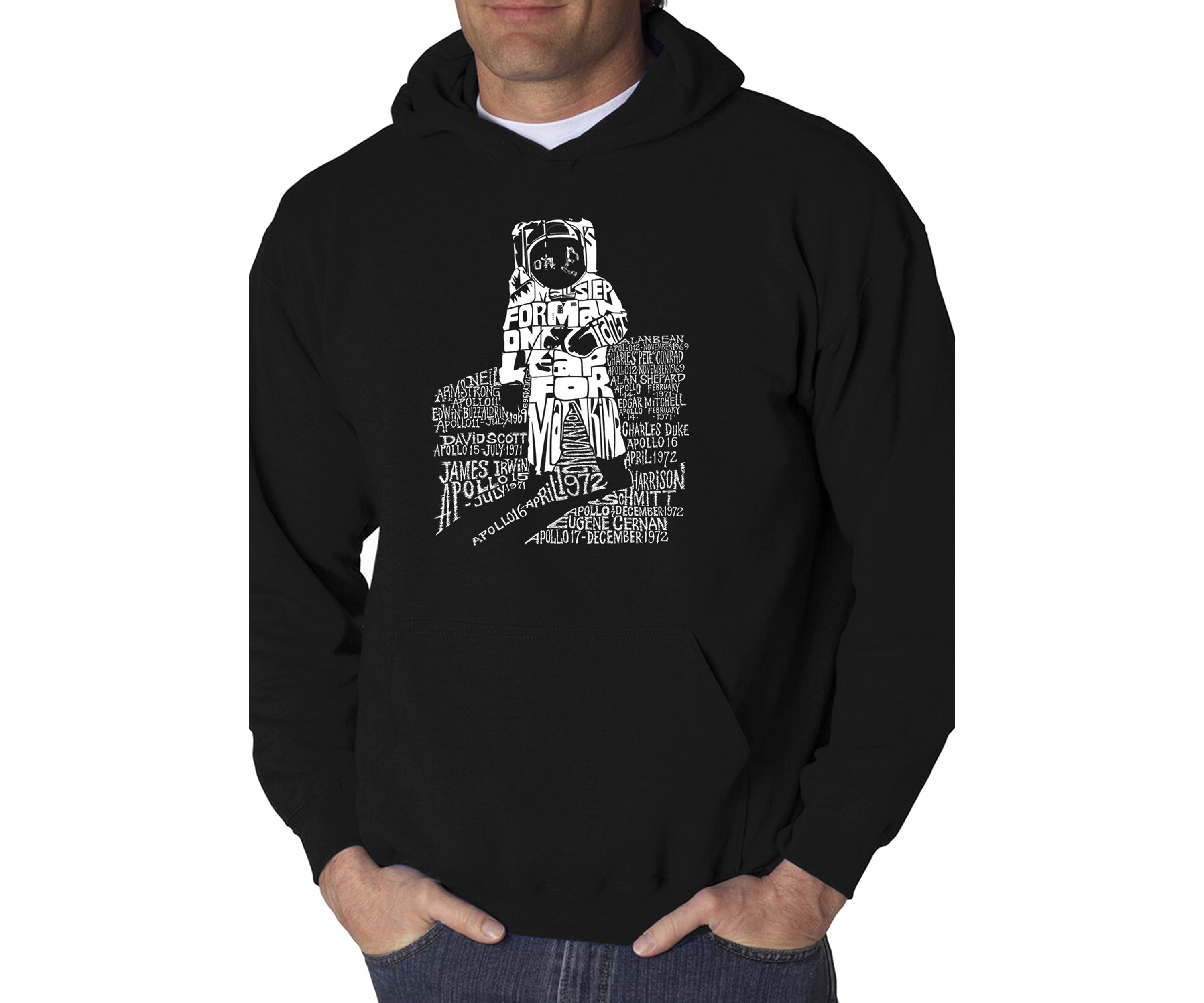 Word Art Hooded Sweatshirt - Astronaut