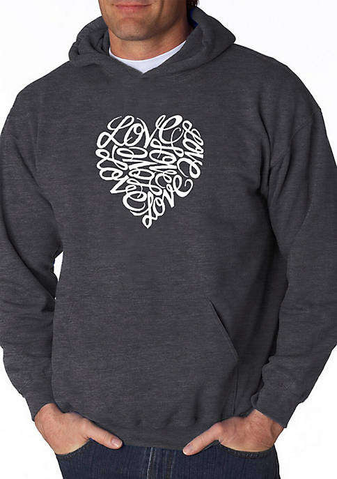 Word Art Hooded Sweatshirt - Love