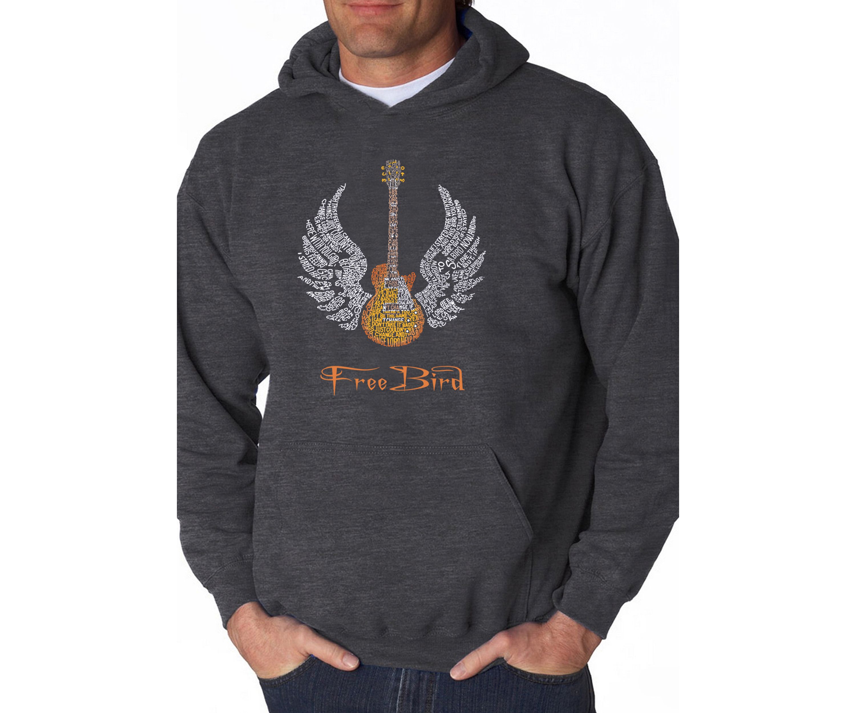 Word Art Hooded Sweatshirt - Lyrics to Freebird