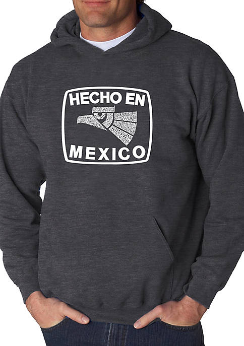 Word Art Hooded Sweatshirt - Hecho En Mexico 