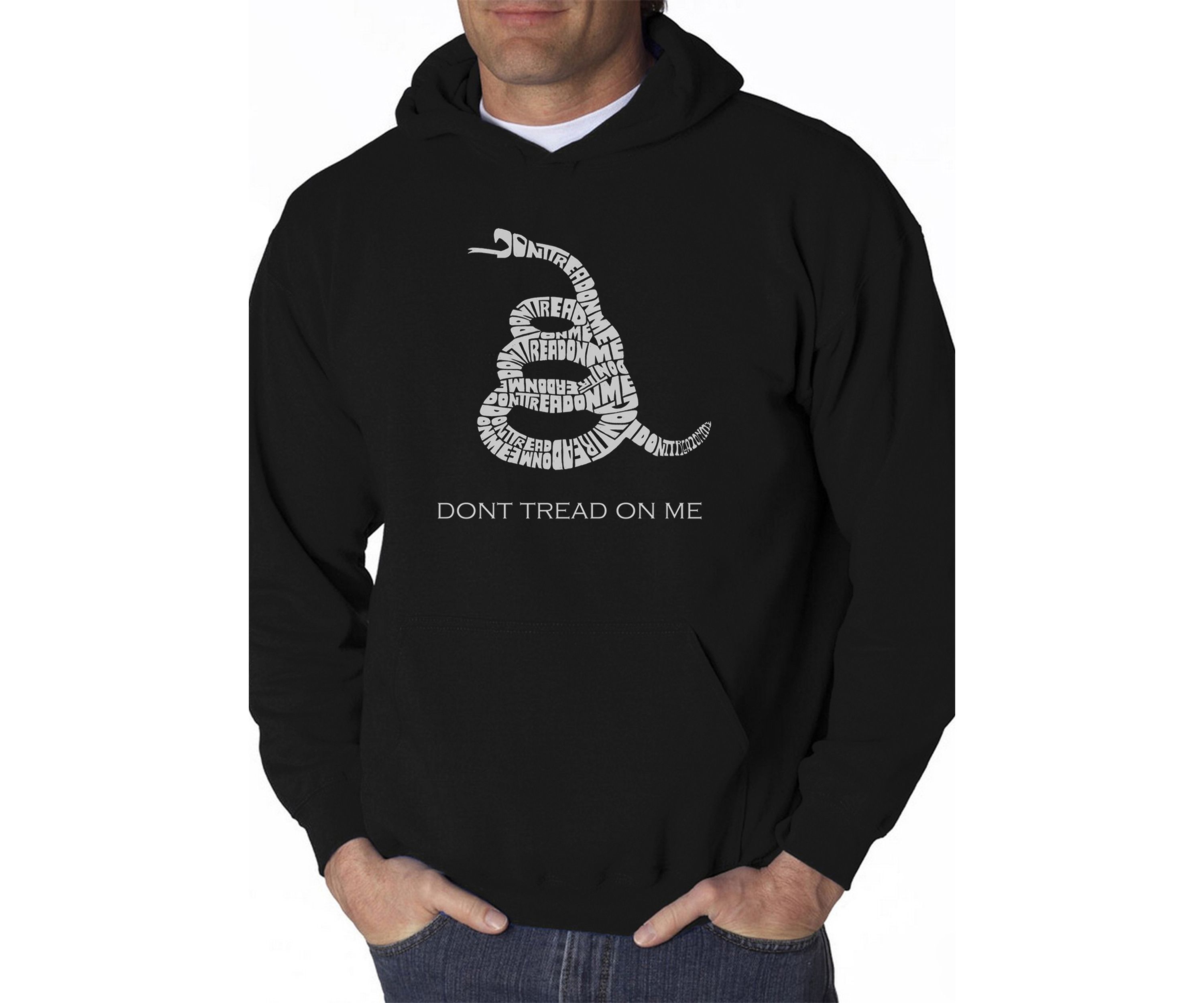 Word Art Hooded Graphic Sweatshirt - Dont Tread On Me