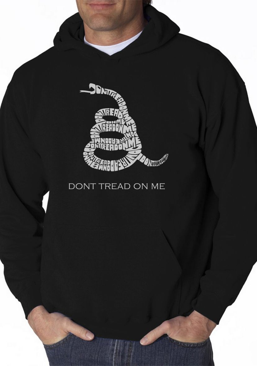 Word Art Hooded Graphic Sweatshirt - Dont Tread On Me