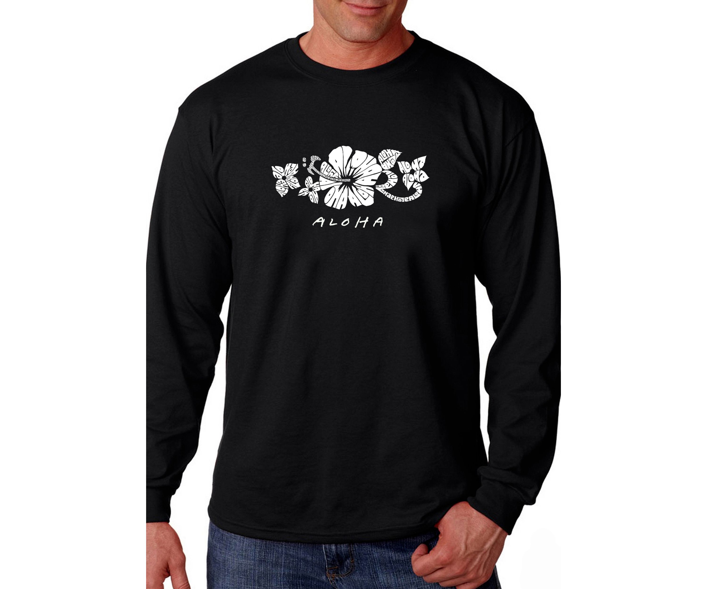 Word Art Long Sleeve T Shirt – Aloha