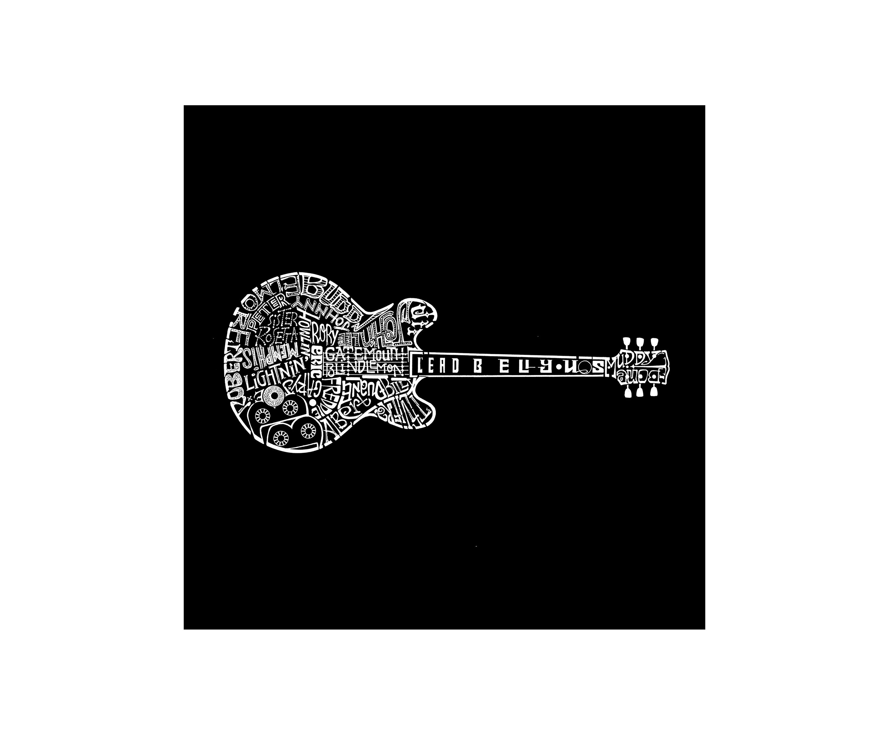 Word Art Long Sleeve Graphic T-Shirt - Blues Legends