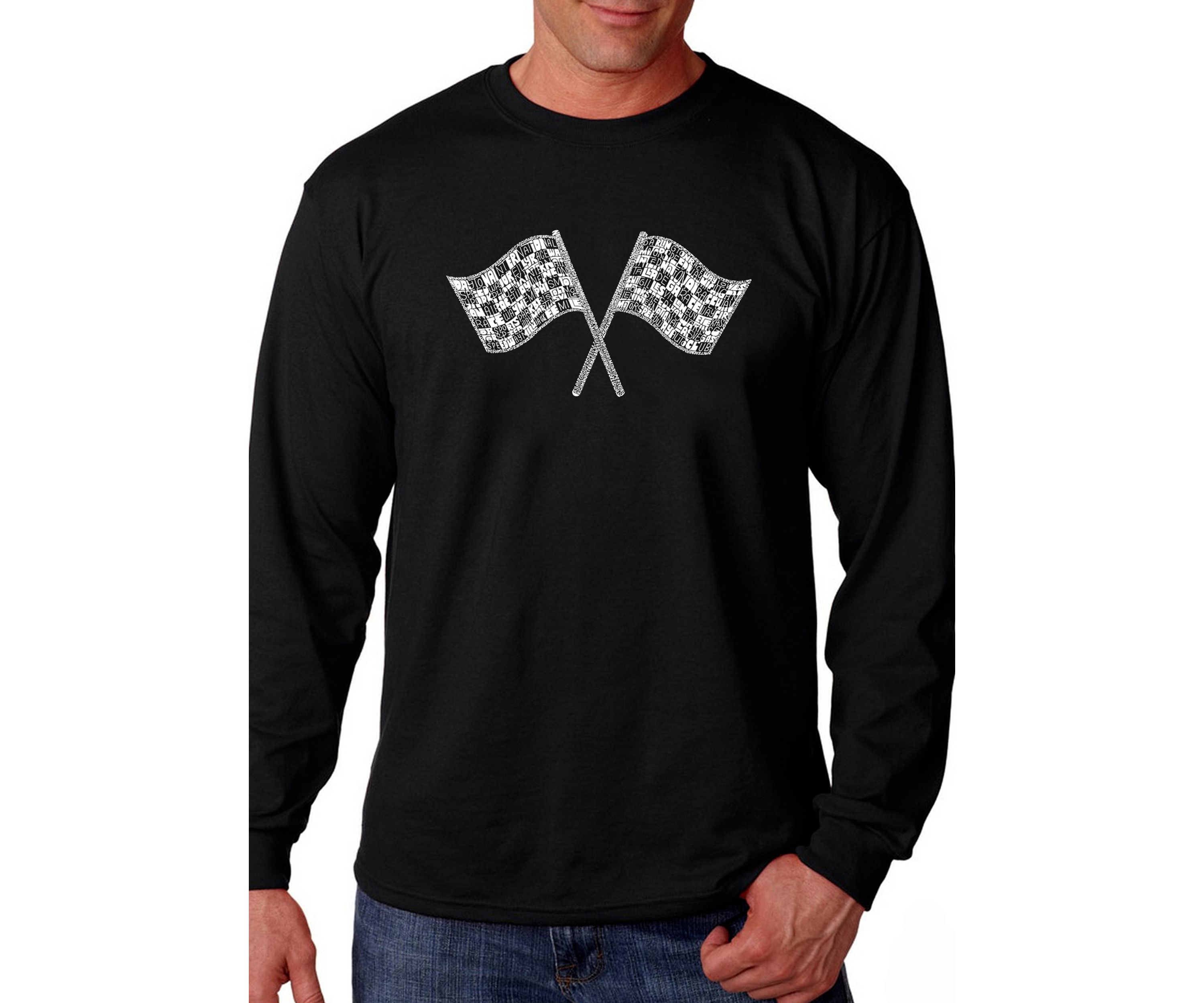 Word Art Long Sleeve T Shirt - NASCAR National Series Race Tracks