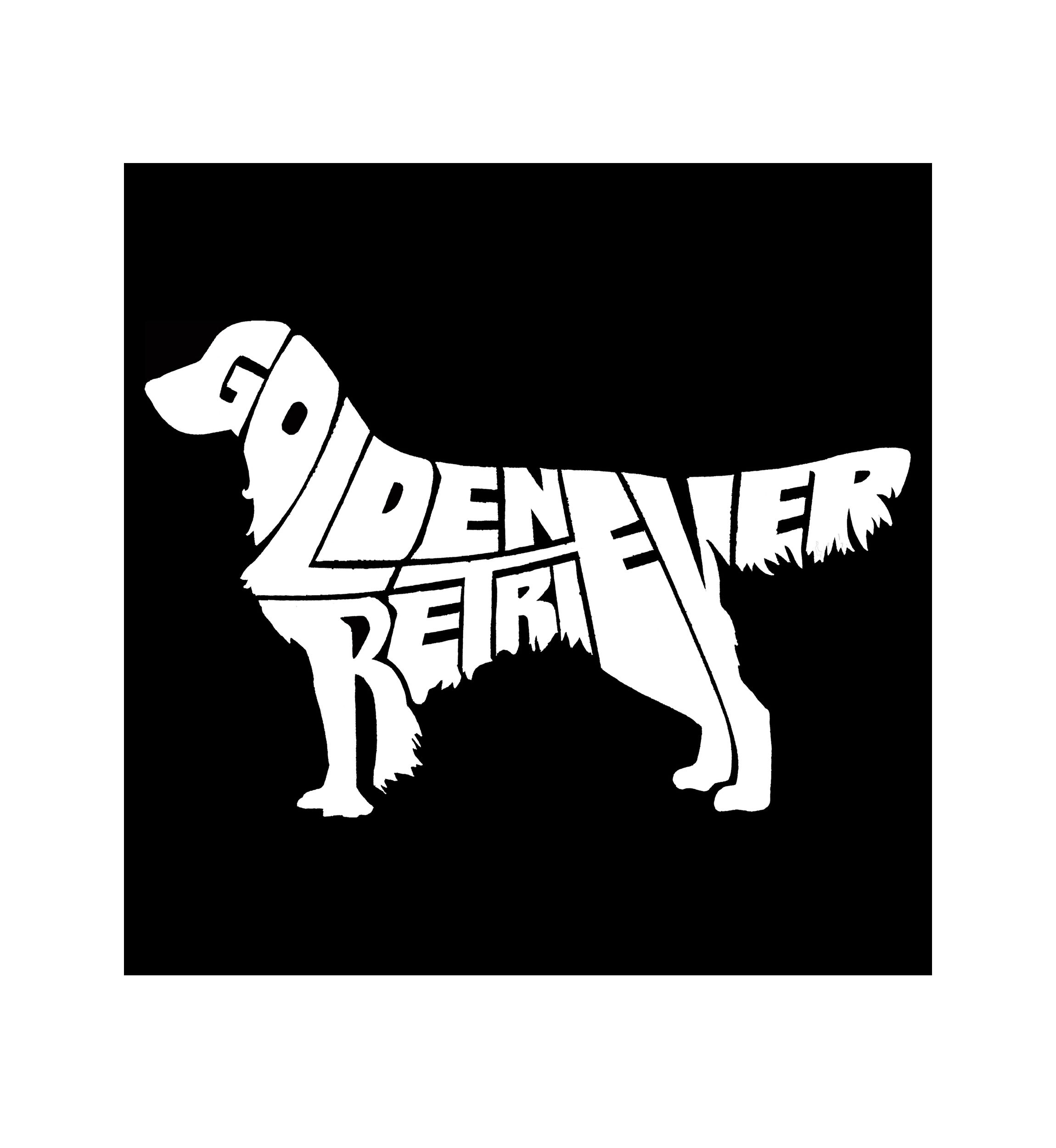 Word Art Long Sleeve Graphic T-Shirt - Golden Retreiver
