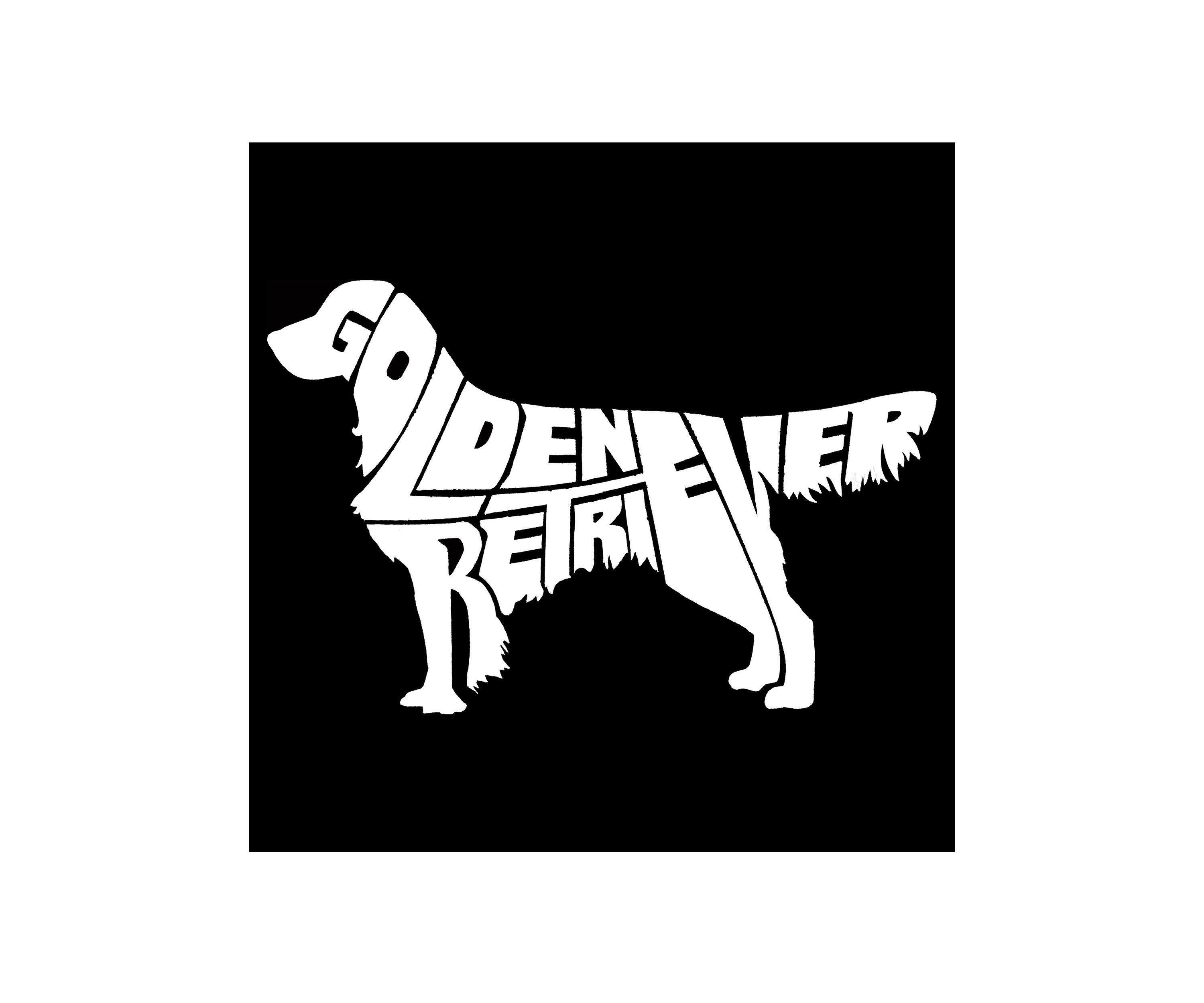 Word Art Long Sleeve Graphic T-Shirt - Golden Retreiver