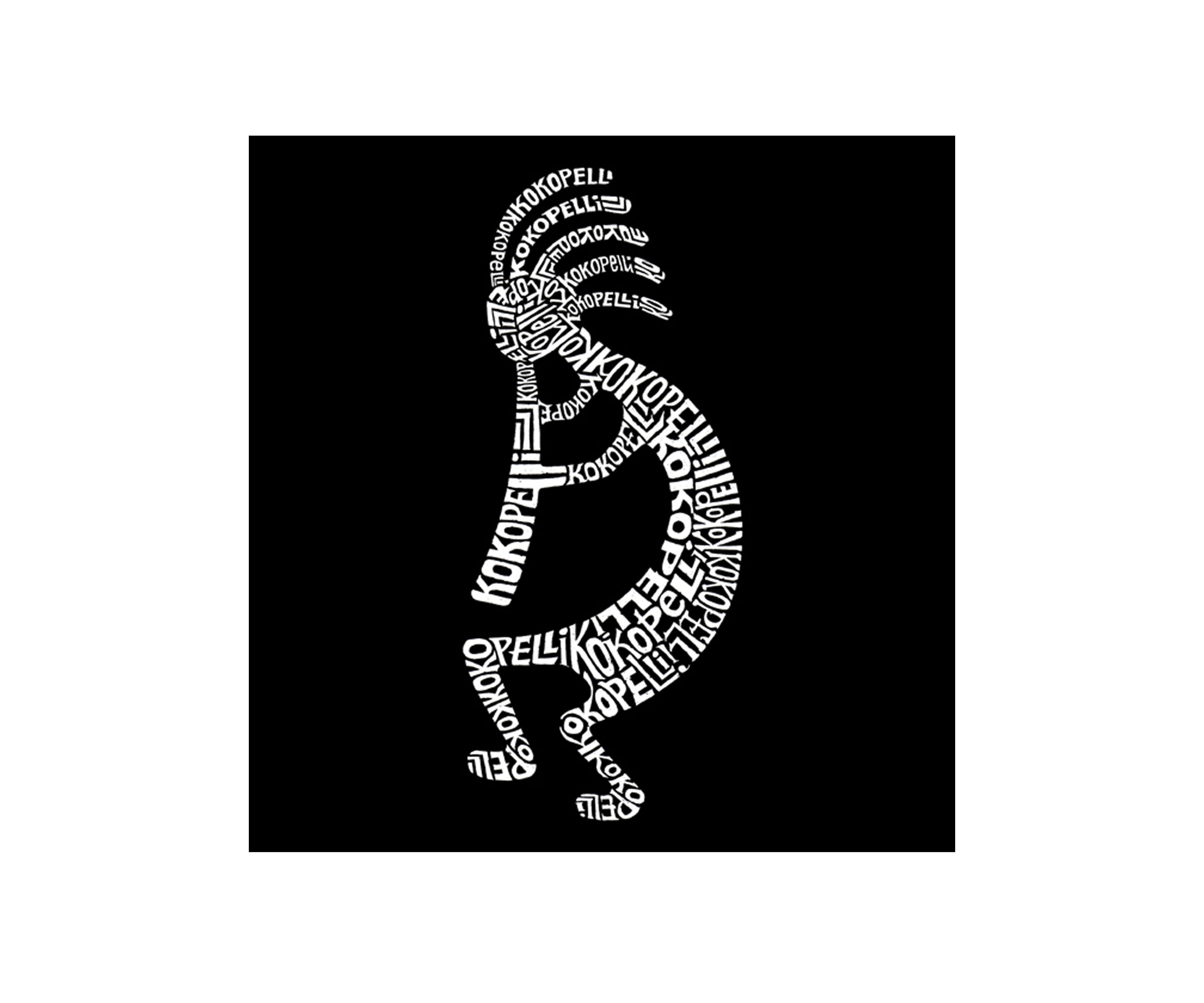 Word Art Long Sleeve Graphic T-Shirt - Kokopelli