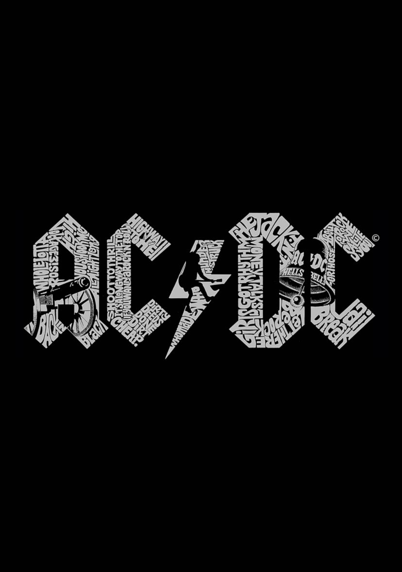 Word Art T-Shirt - ACDC