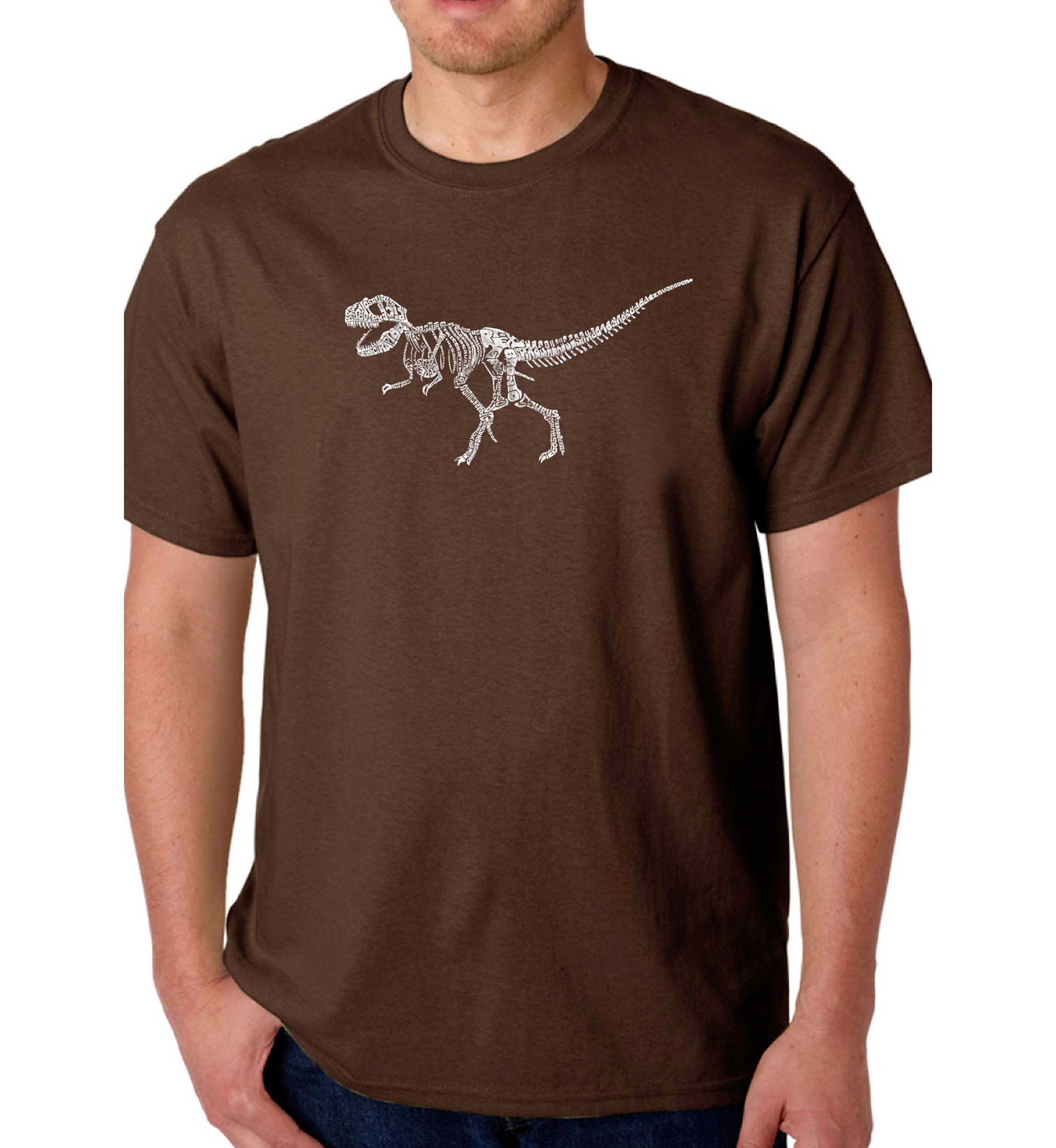 Word Art Graphic T-Shirt - Dinosaur T-Rex Skeleton