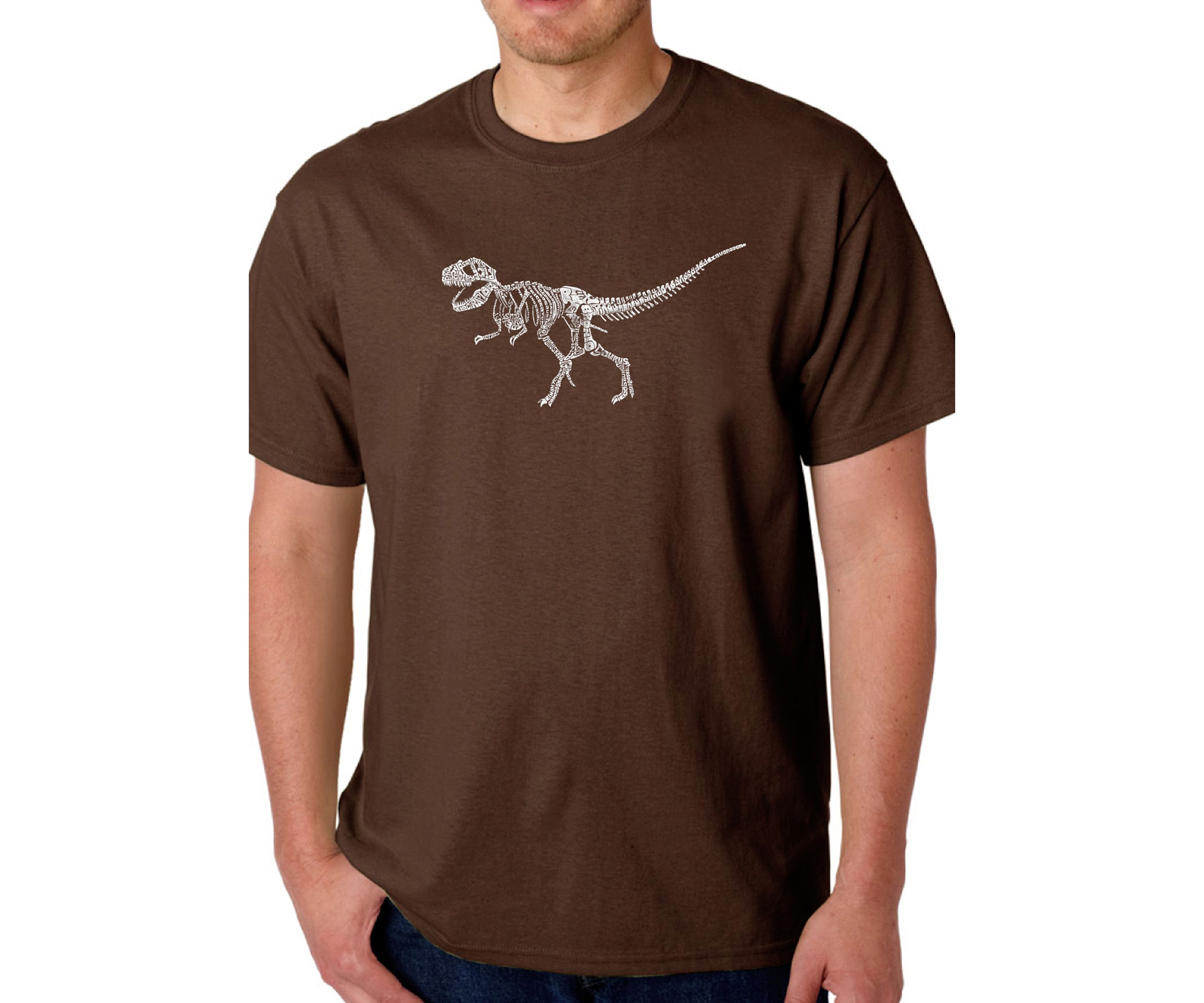 Word Art Graphic T-Shirt - Dinosaur T-Rex Skeleton