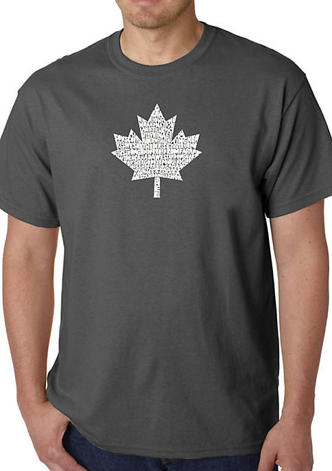 Word Art Graphic T-Shirt - Canadian National Anthem