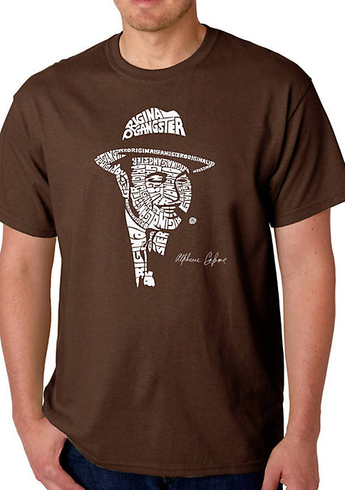 Word Art Graphic T-Shirt - Al Capone Original Gangster 