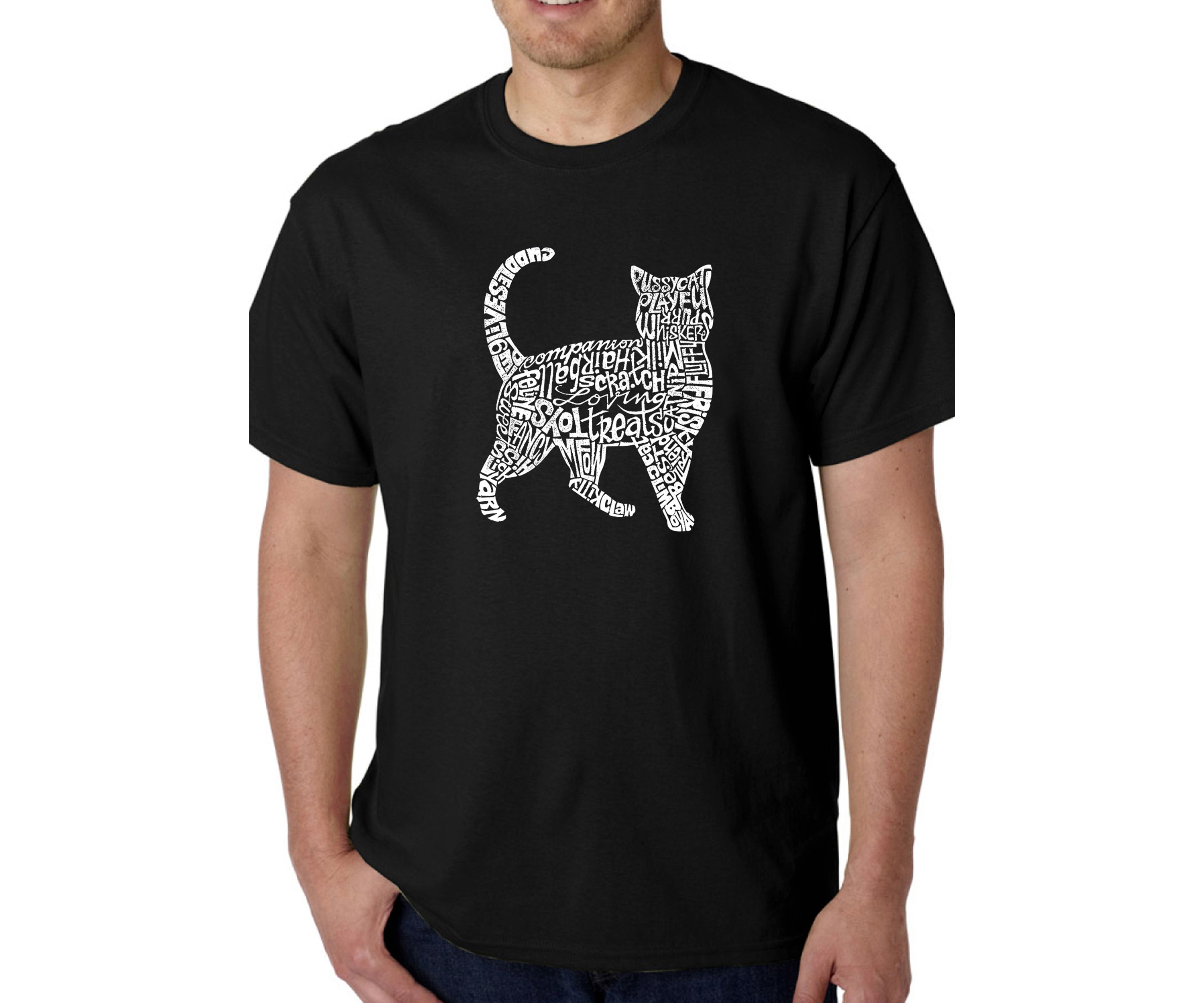 Word Art Graphic T-Shirt - Cat