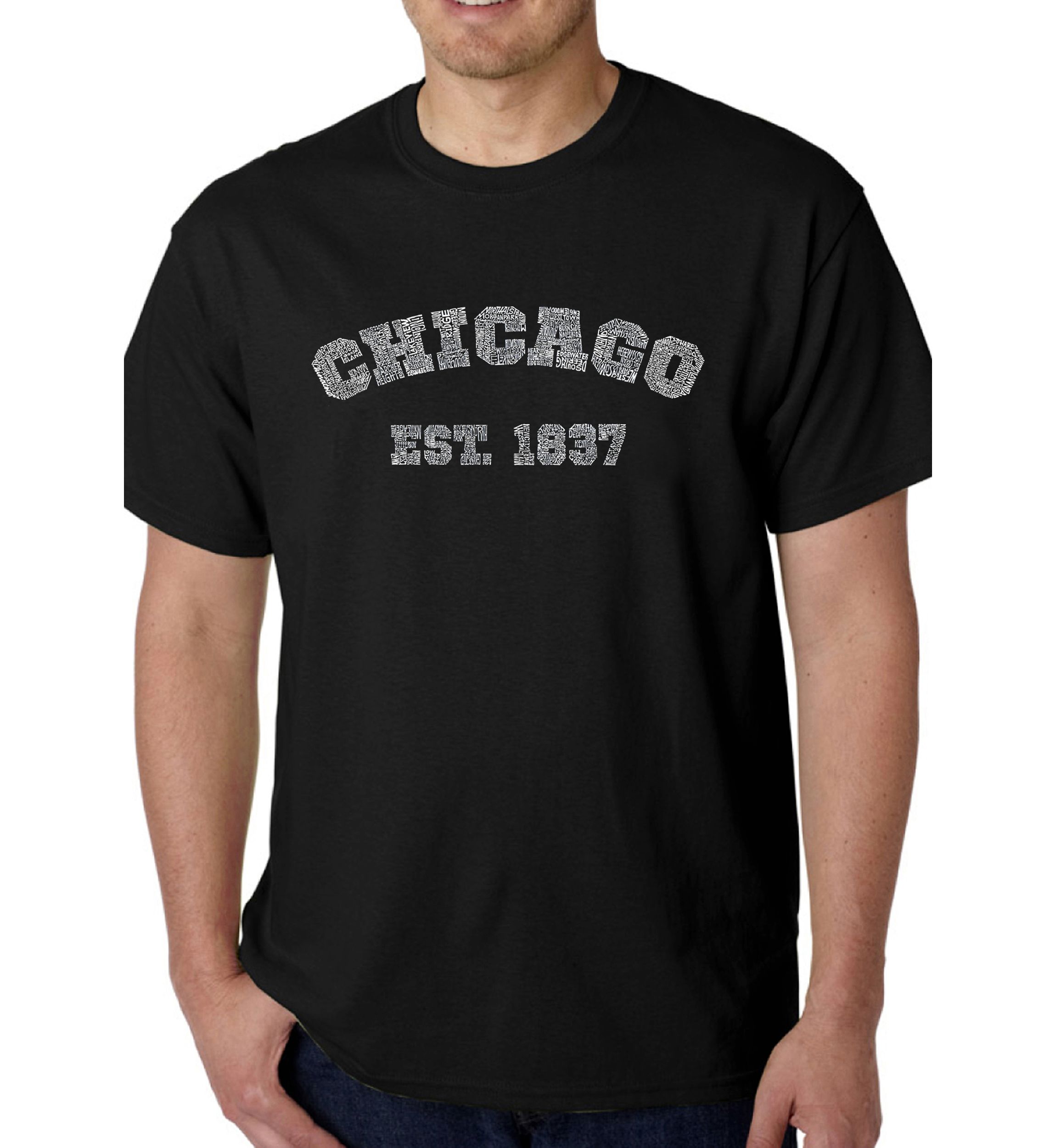 Word Art Graphic T-Shirt - Chicago 1837
