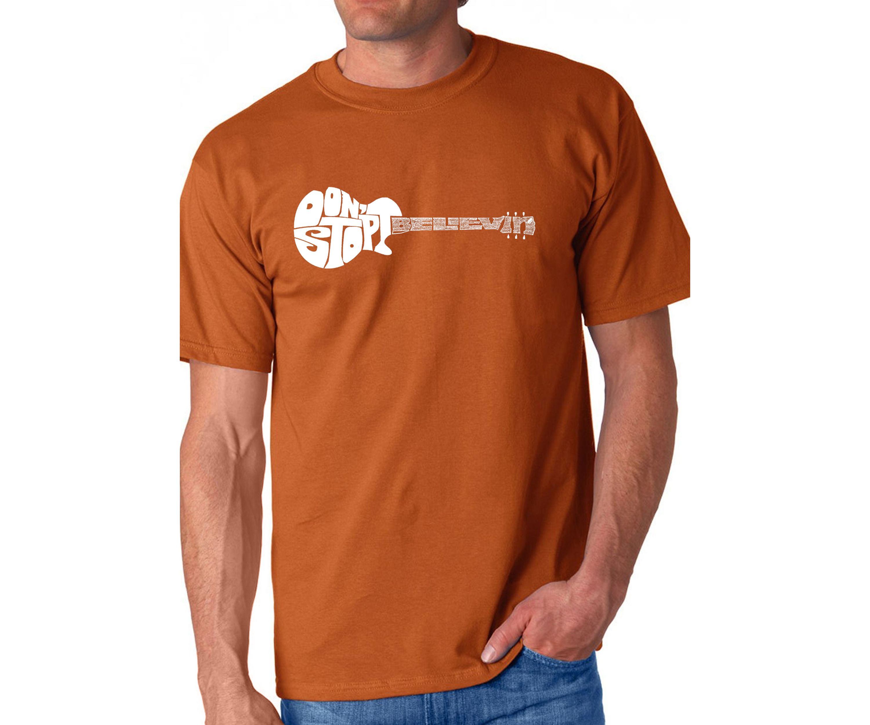 Word Art T Shirt - Dont Stop Believin