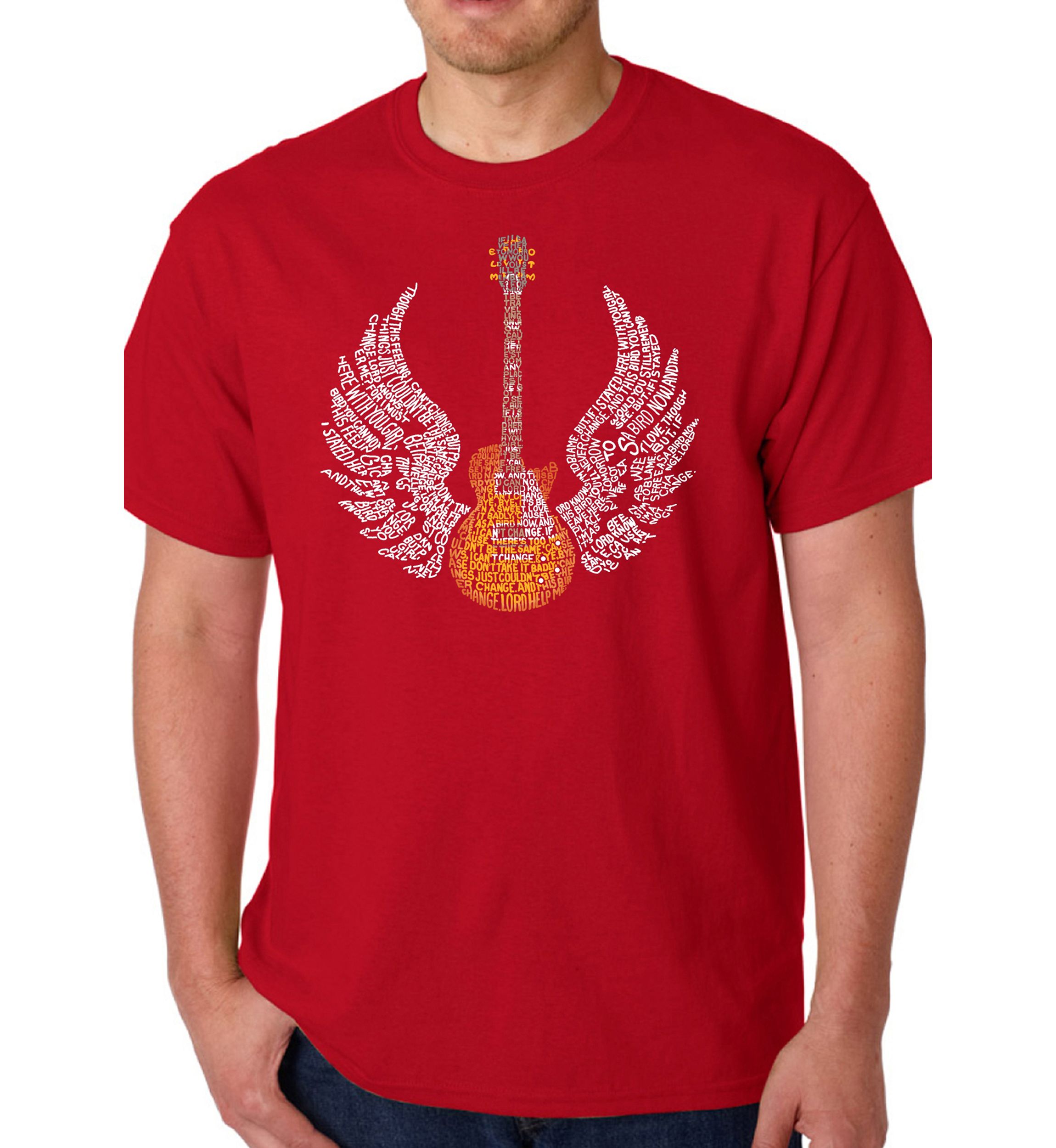 Word Art Graphic T-Shirt - Lyrics to Freebird