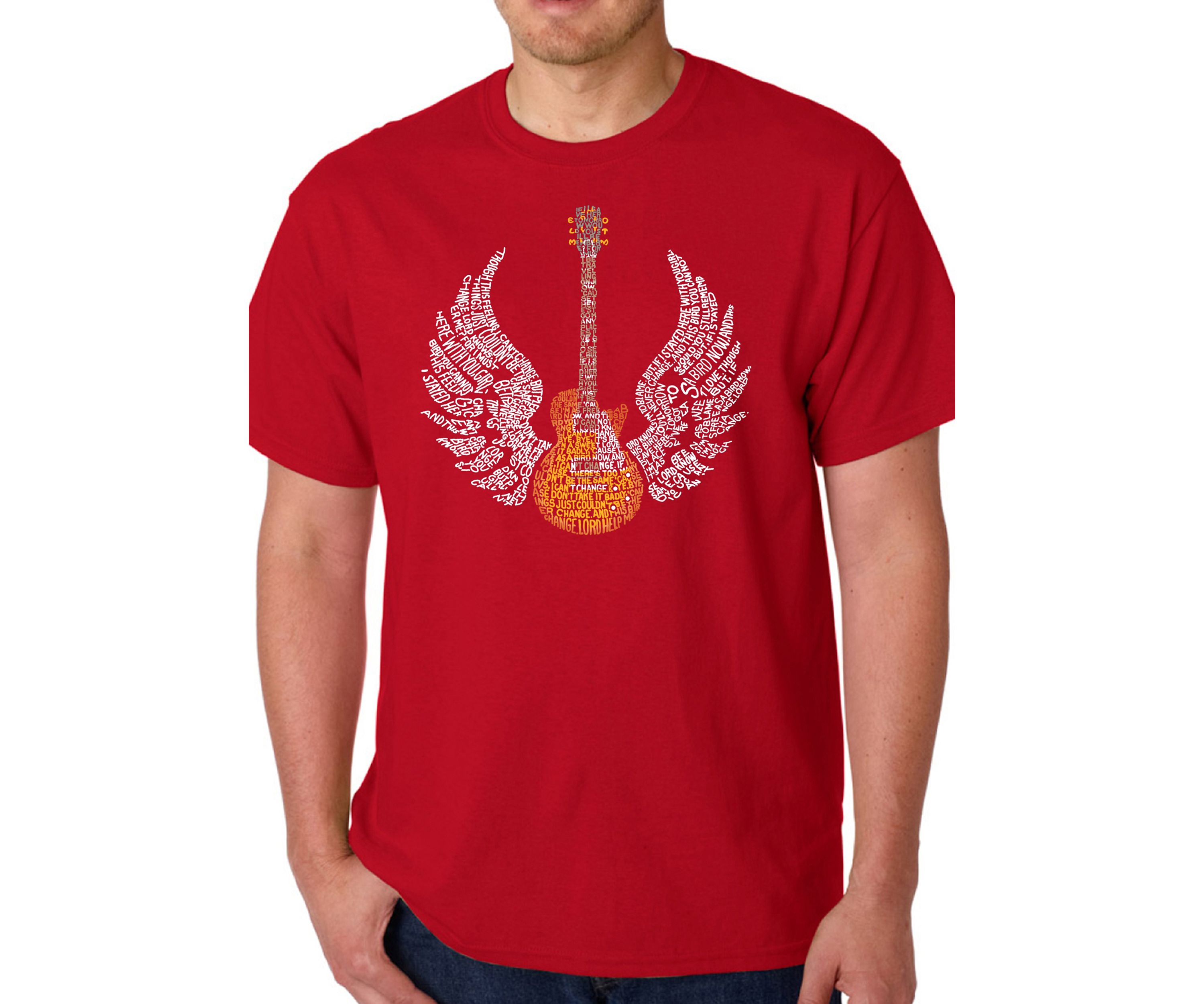 Word Art Graphic T-Shirt - Lyrics to Freebird