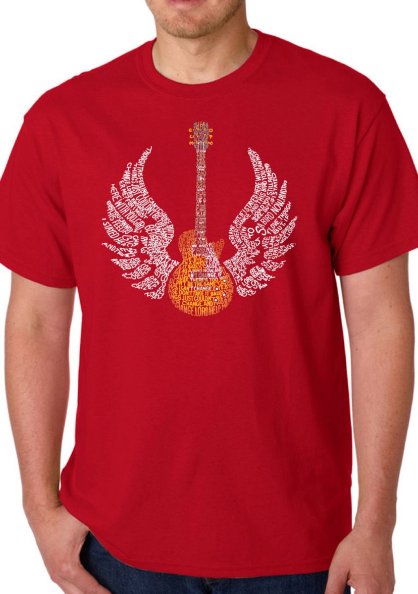Word Art Graphic T-Shirt - Lyrics to Freebird