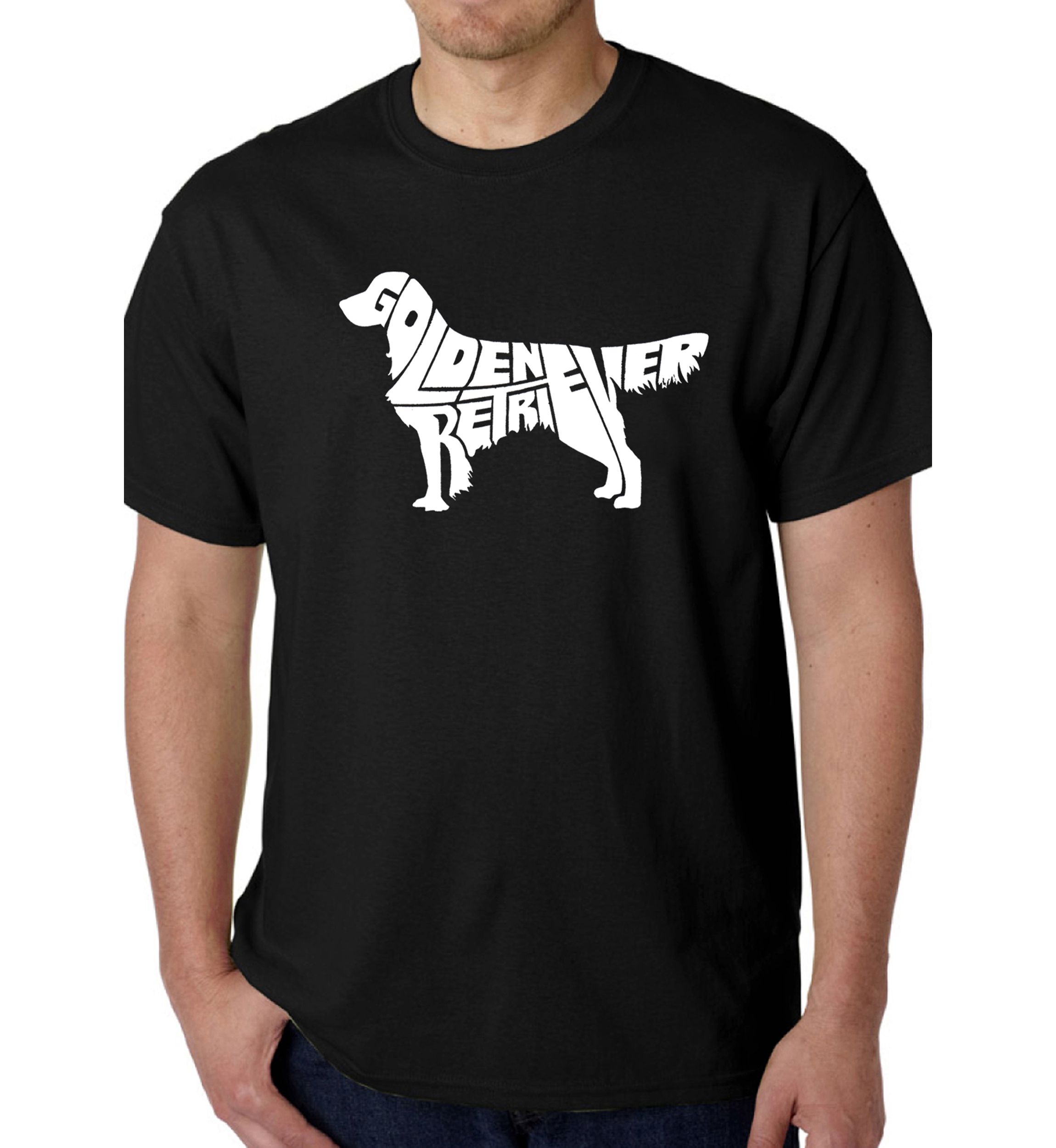 Word Art Graphic T-Shirt - Golden Retriever