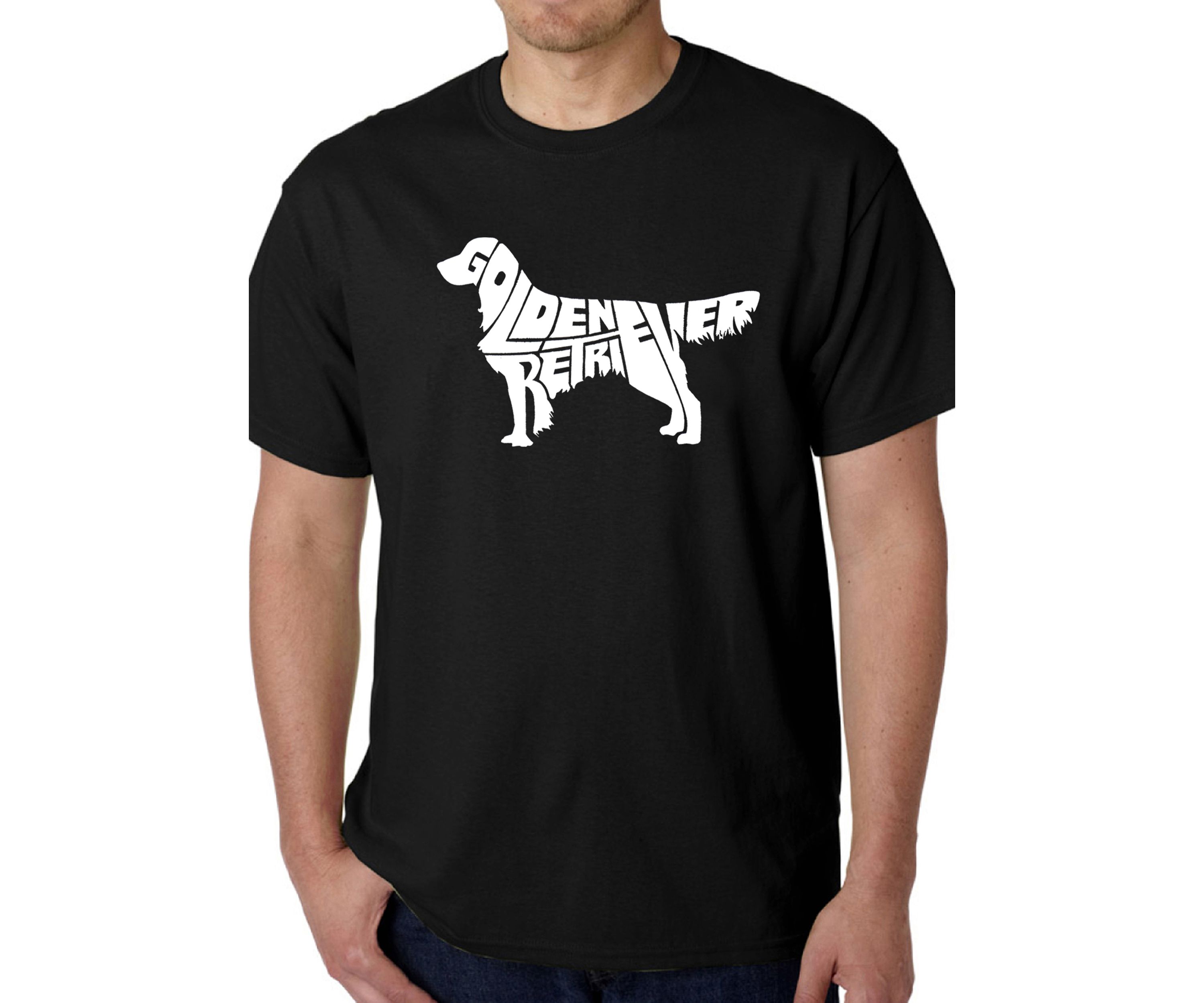 Word Art Graphic T-Shirt - Golden Retriever