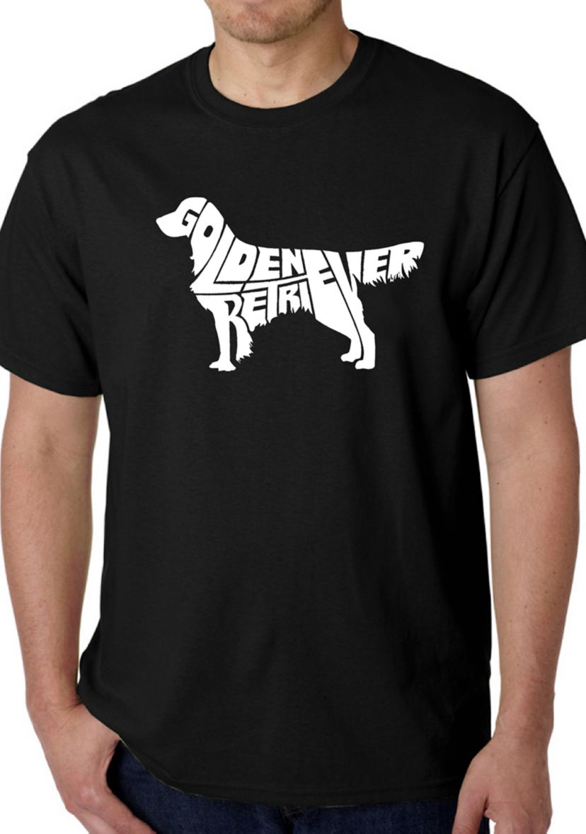 Word Art Graphic T-Shirt - Golden Retriever