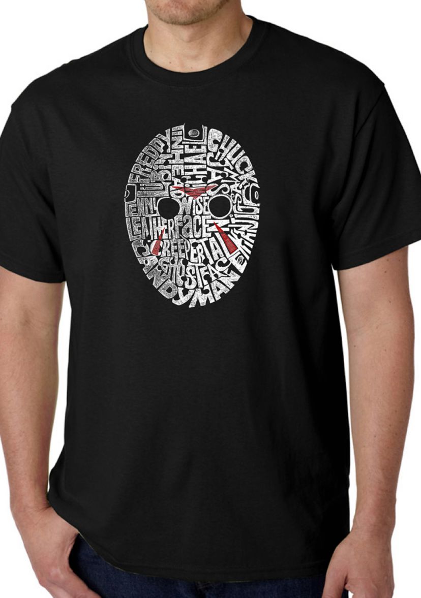 Word Art Graphic T-Shirt - Slasher Movie Villains