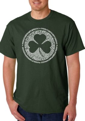 LA Pop Art Men's Word Art Graphic T-Shirt - Lyrics To When Irish Eyes Are Smiling, 3XL -  0092145236192