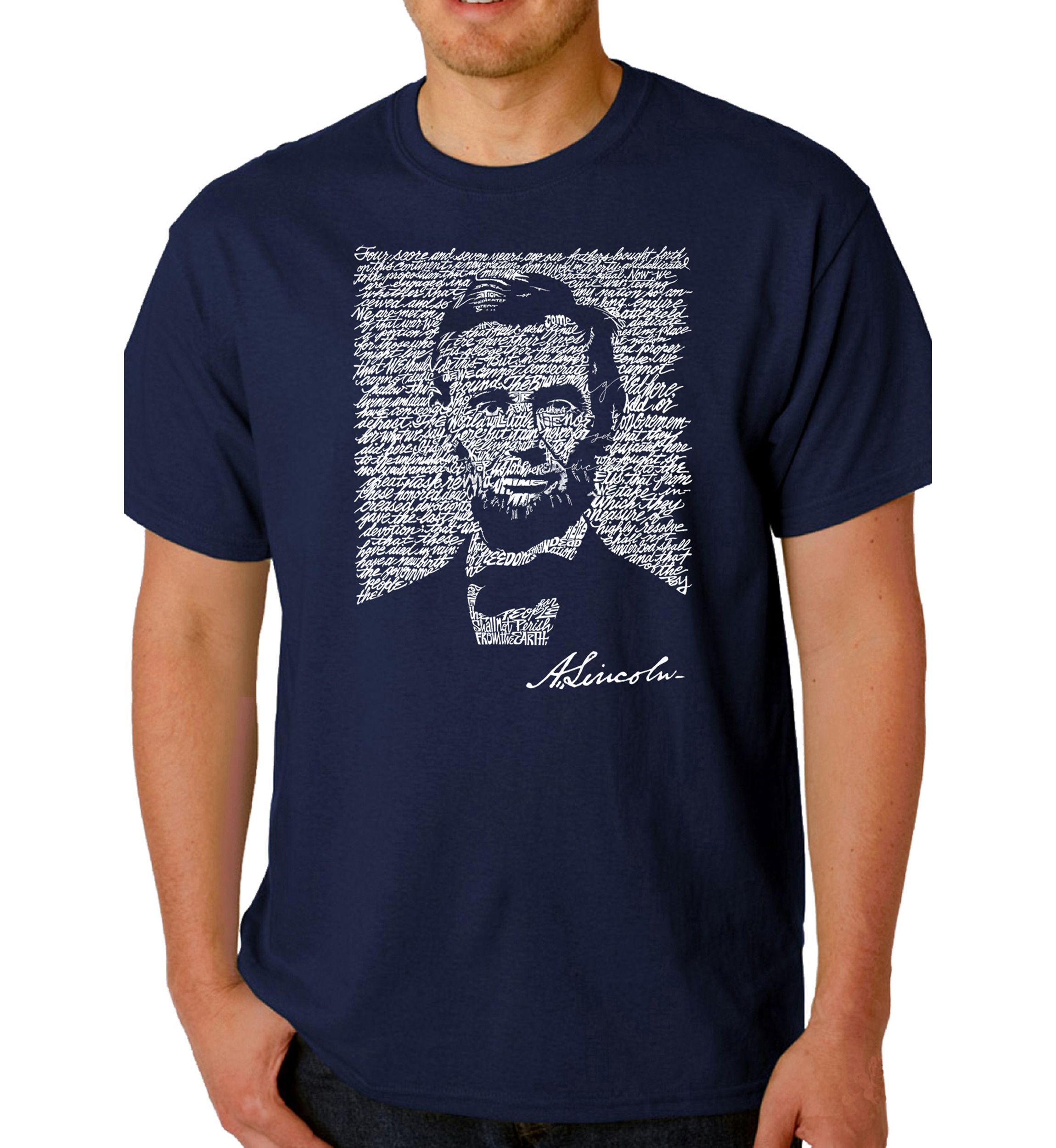 Word Art T Shirt – Abraham Lincoln - Gettysburg Address