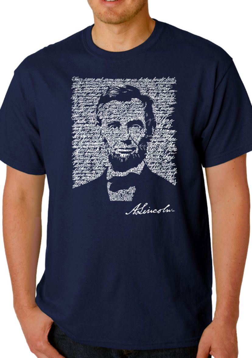 Word Art T Shirt – Abraham Lincoln - Gettysburg Address