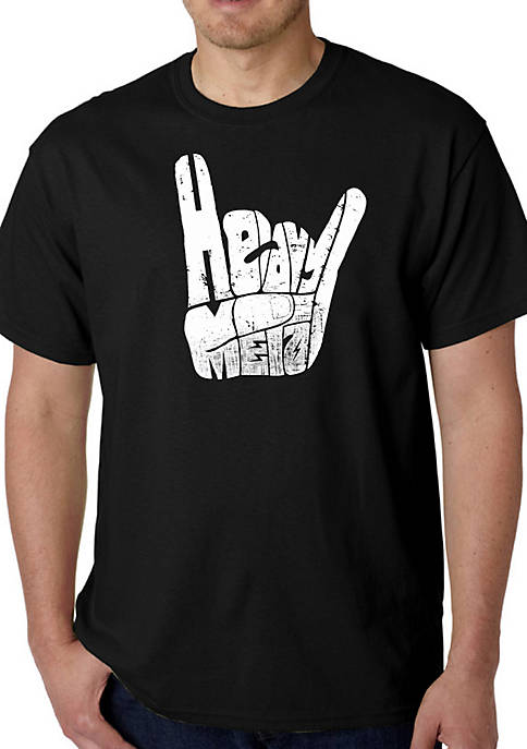 Word Art Graphic T-Shirt - Heavy Metal