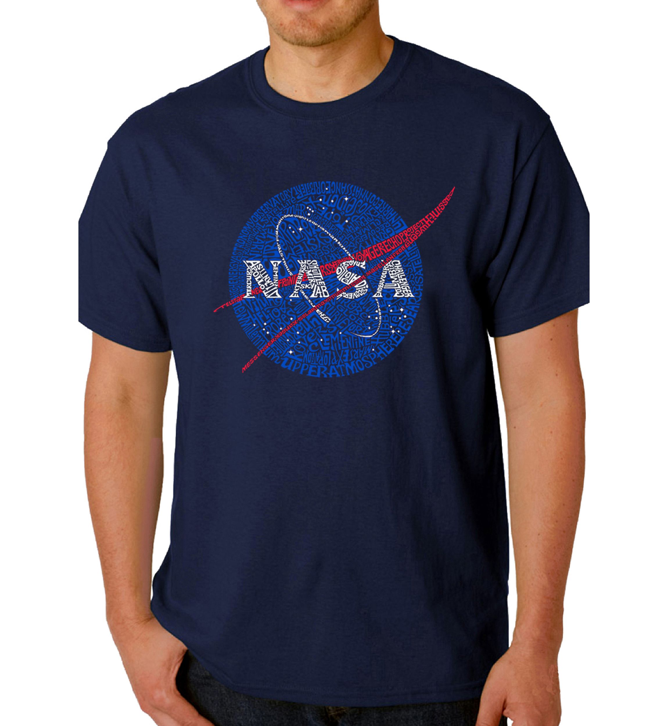 Word Art Graphic T-Shirt - NASAs Most Notable Missions