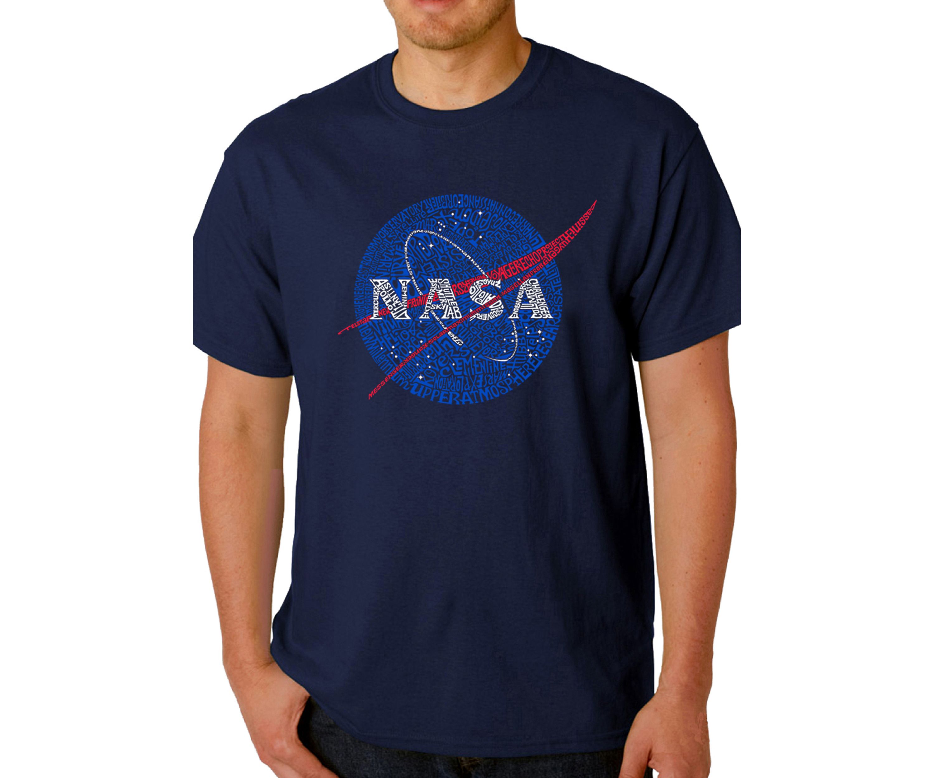 Word Art Graphic T-Shirt - NASAs Most Notable Missions
