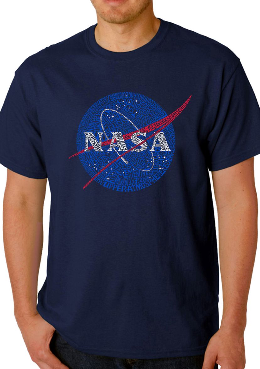 Word Art Graphic T-Shirt - NASAs Most Notable Missions
