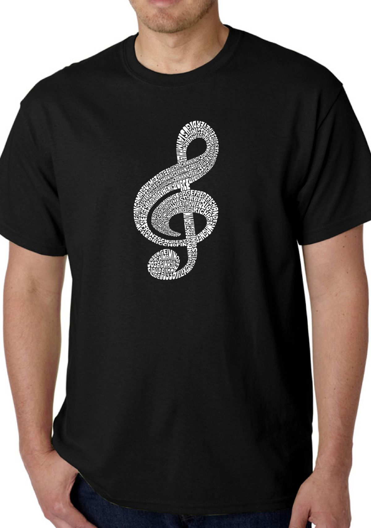 Word Art Graphic T-Shirt - Music Note