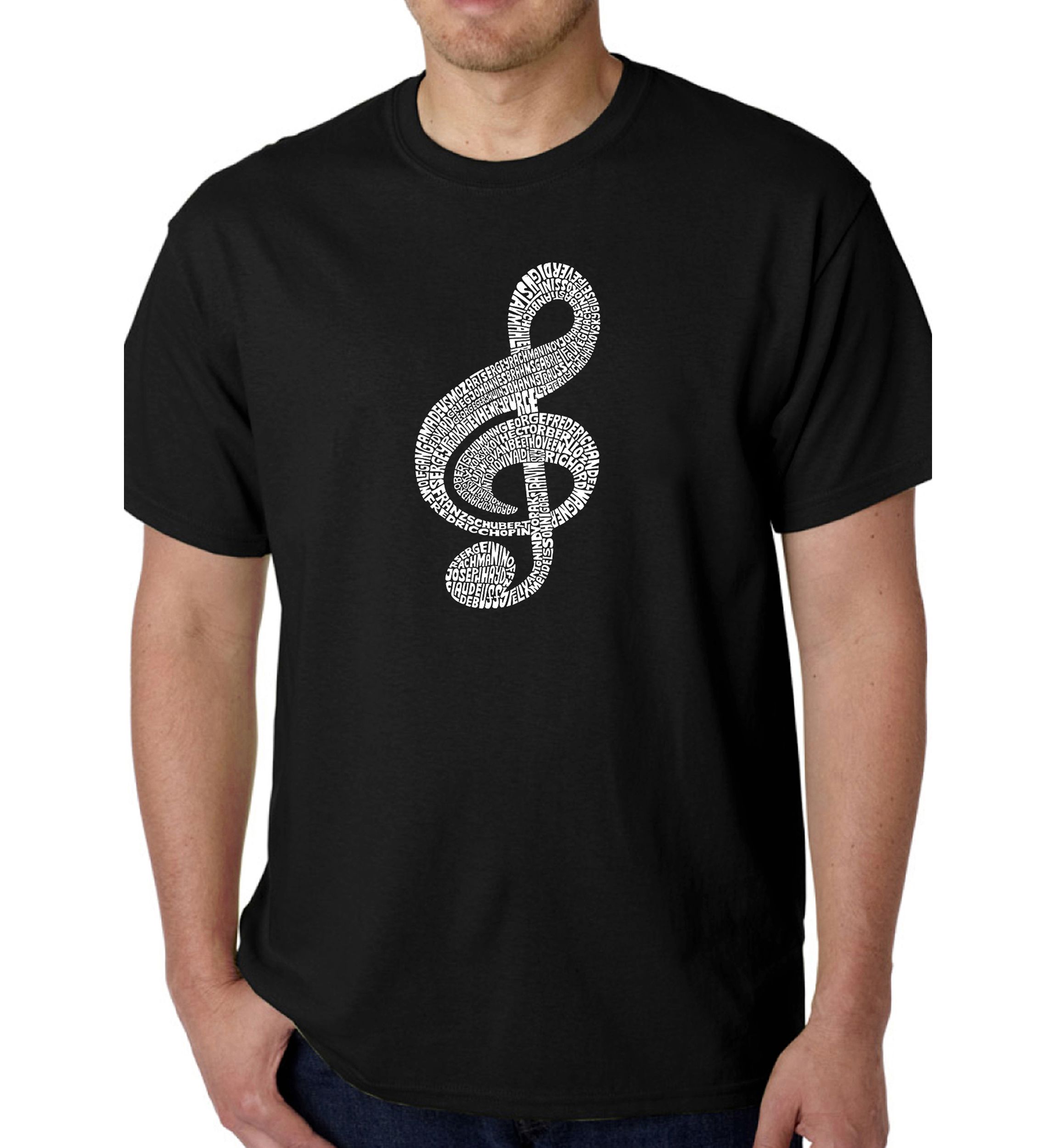 Word Art Graphic T-Shirt - Music Note