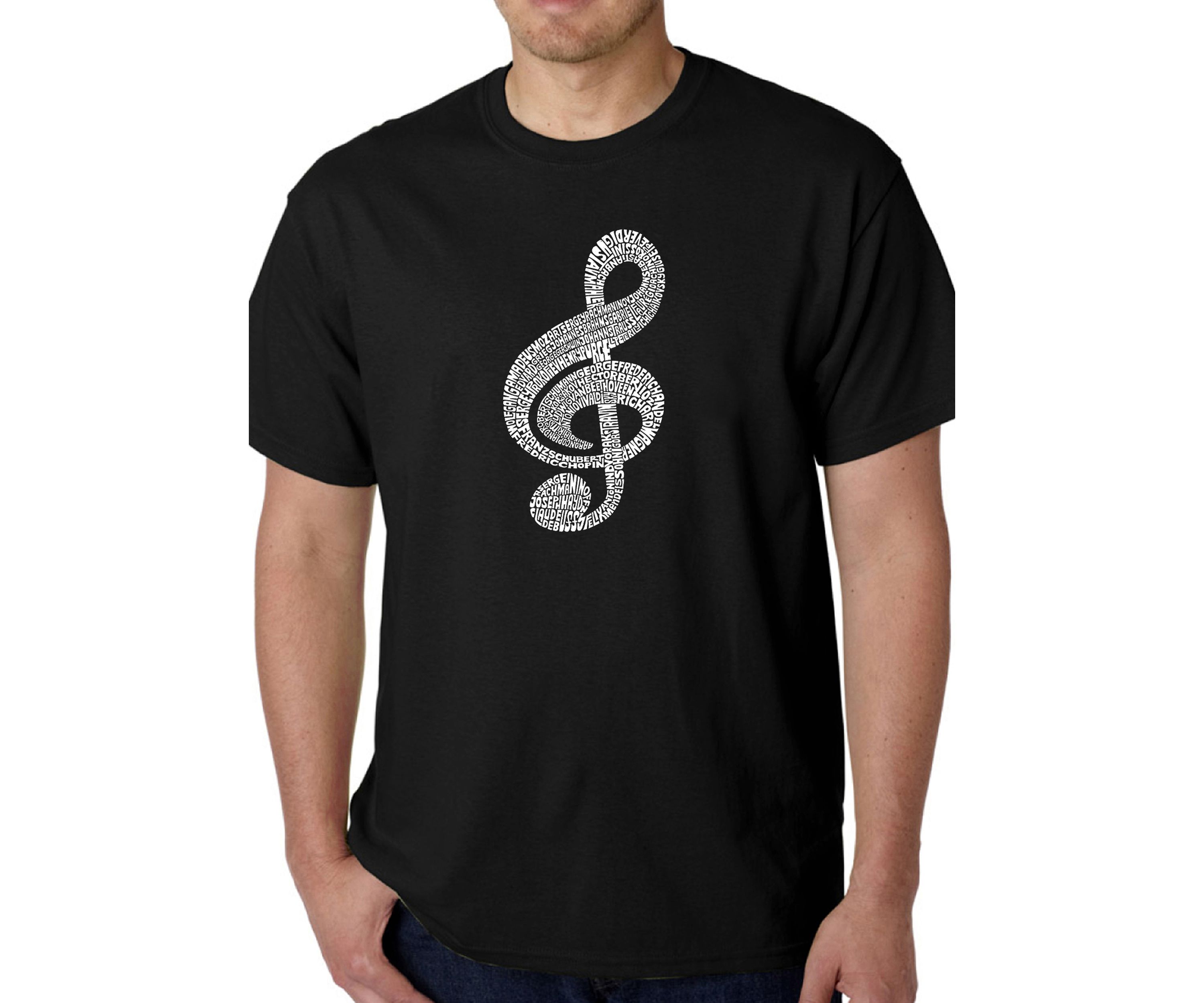 Word Art Graphic T-Shirt - Music Note
