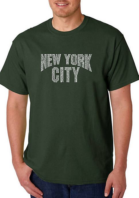 Word Art T Shirt - NYC Neighborhoods