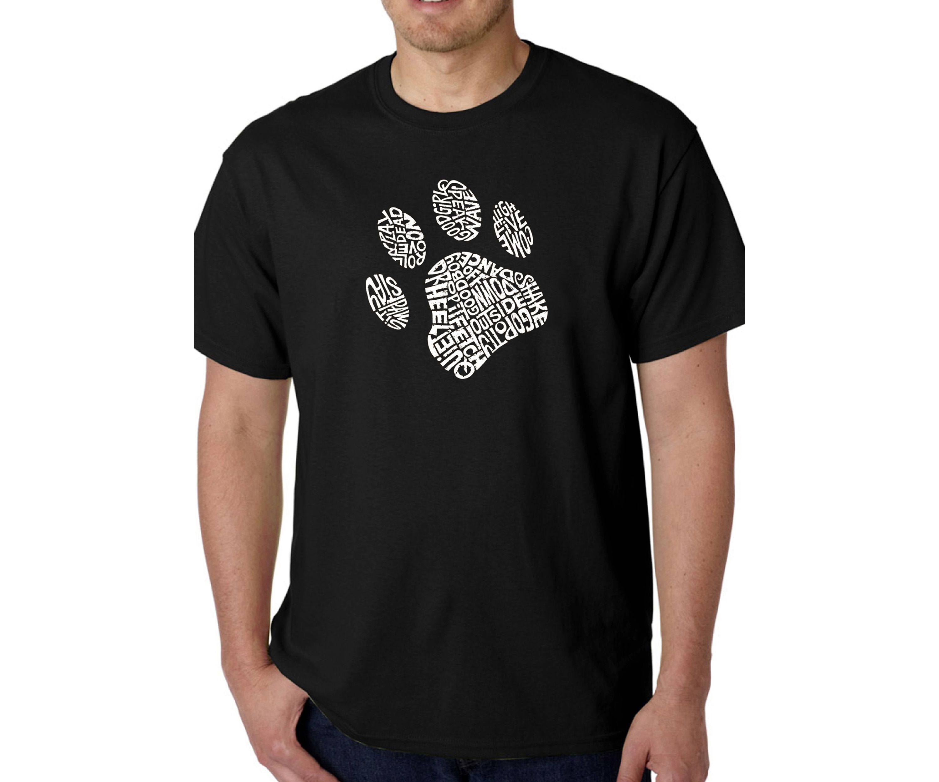 Word Art Graphic T-Shirt - Dog Paw