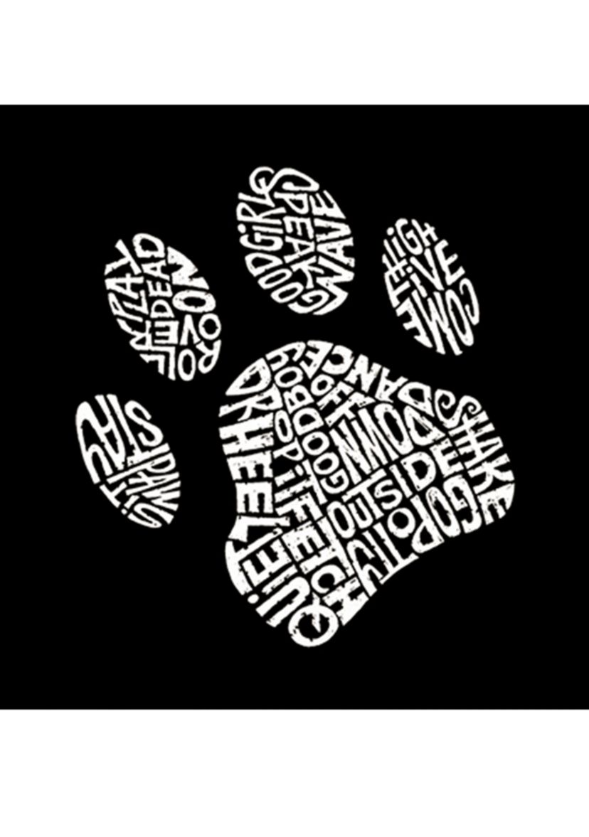 Word Art Graphic T-Shirt - Dog Paw