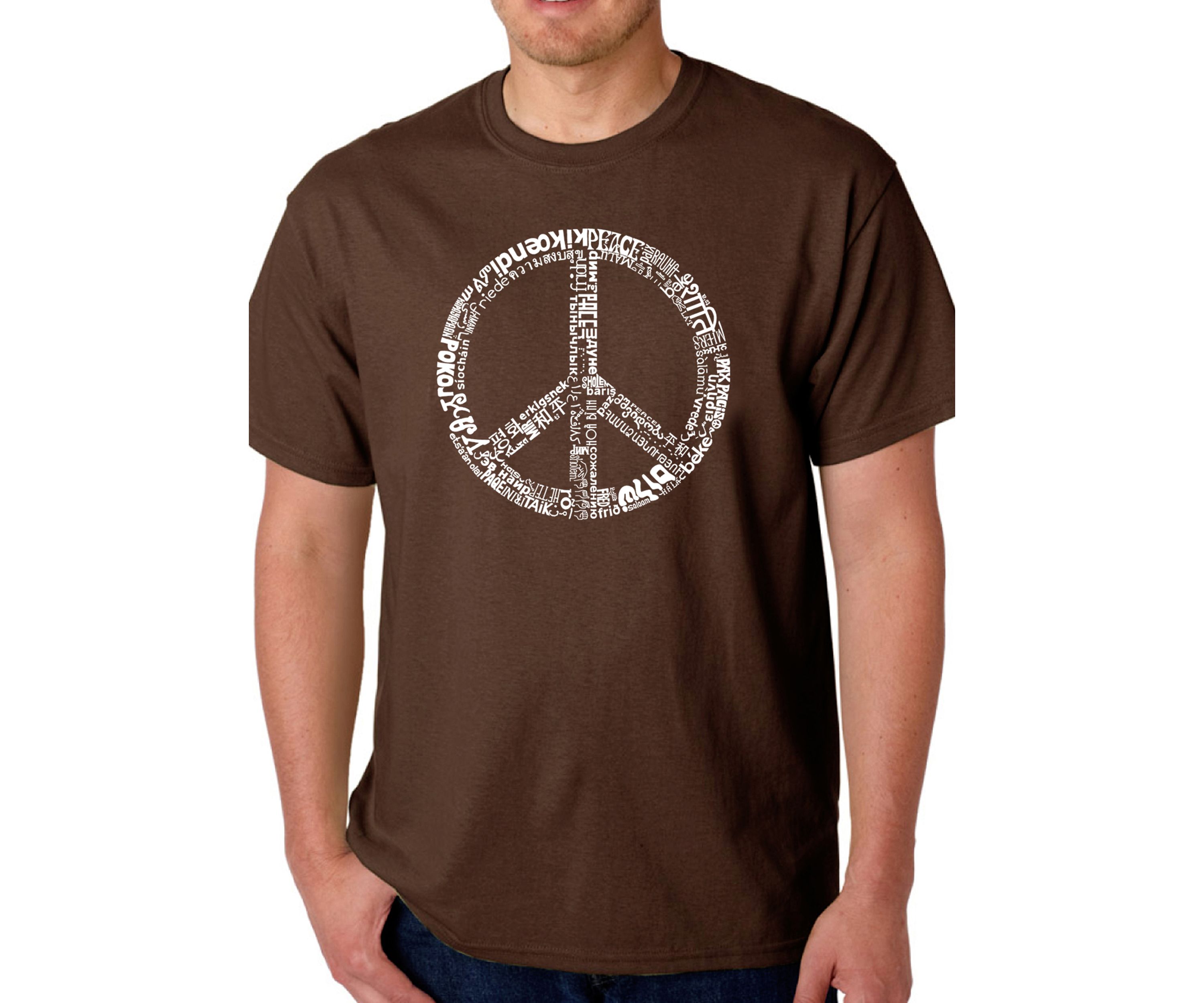 Word Art Graphic T-Shirt - Peace in 77 Languages