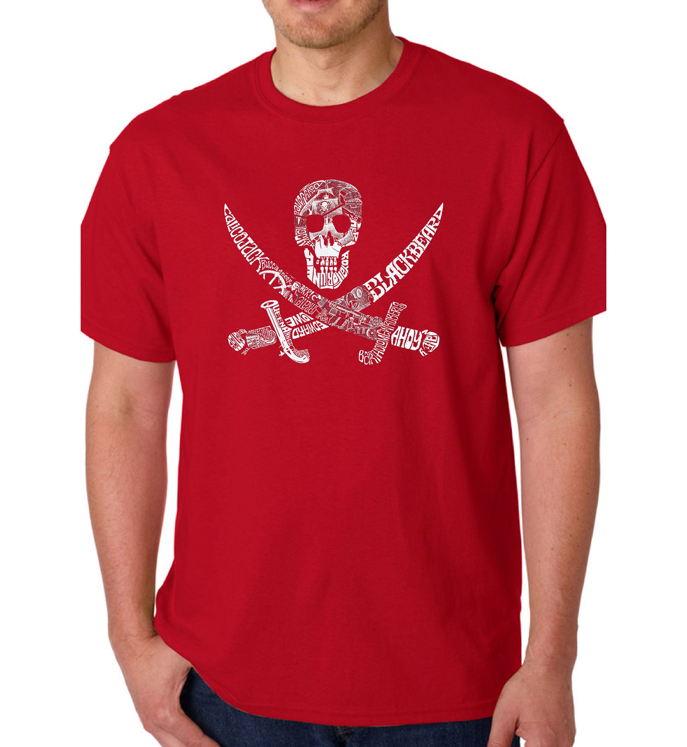 Word Art Graphic T-Shirt - Pirate, Captains, and Imagery 