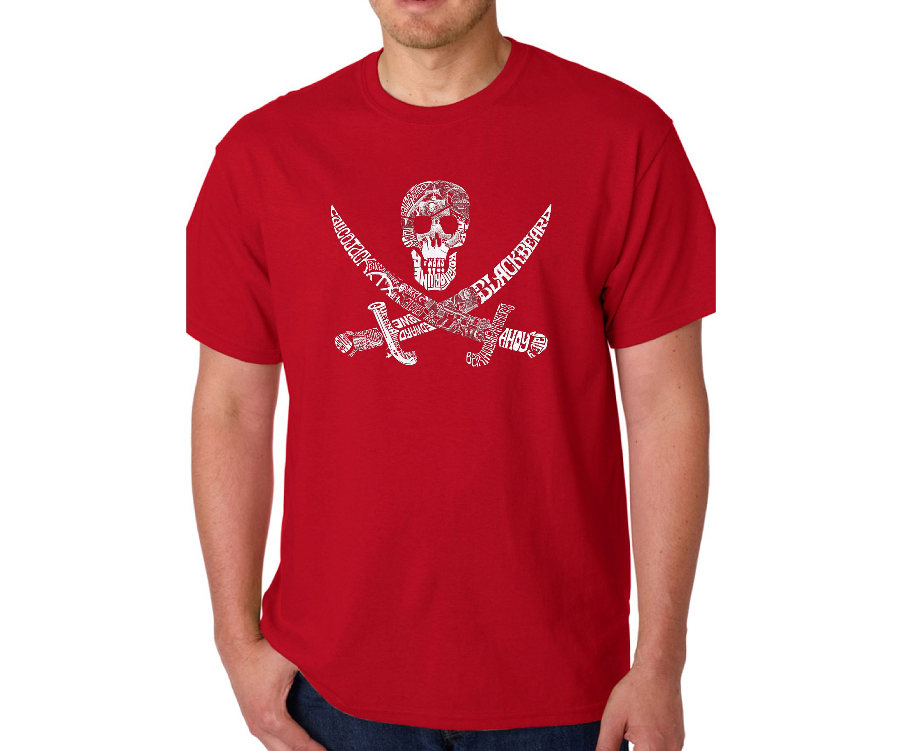 Word Art Graphic T-Shirt - Pirate, Captains, and Imagery 