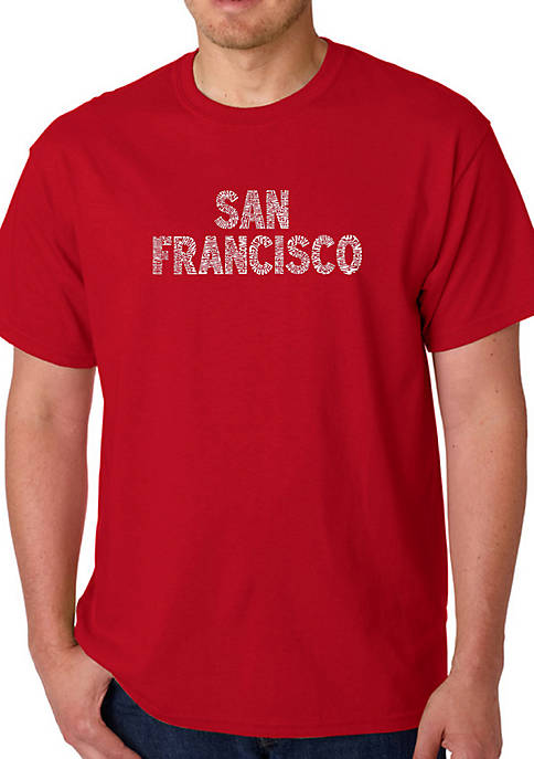Word Art Graphic T-Shirt - San Francisco Neighborhoods