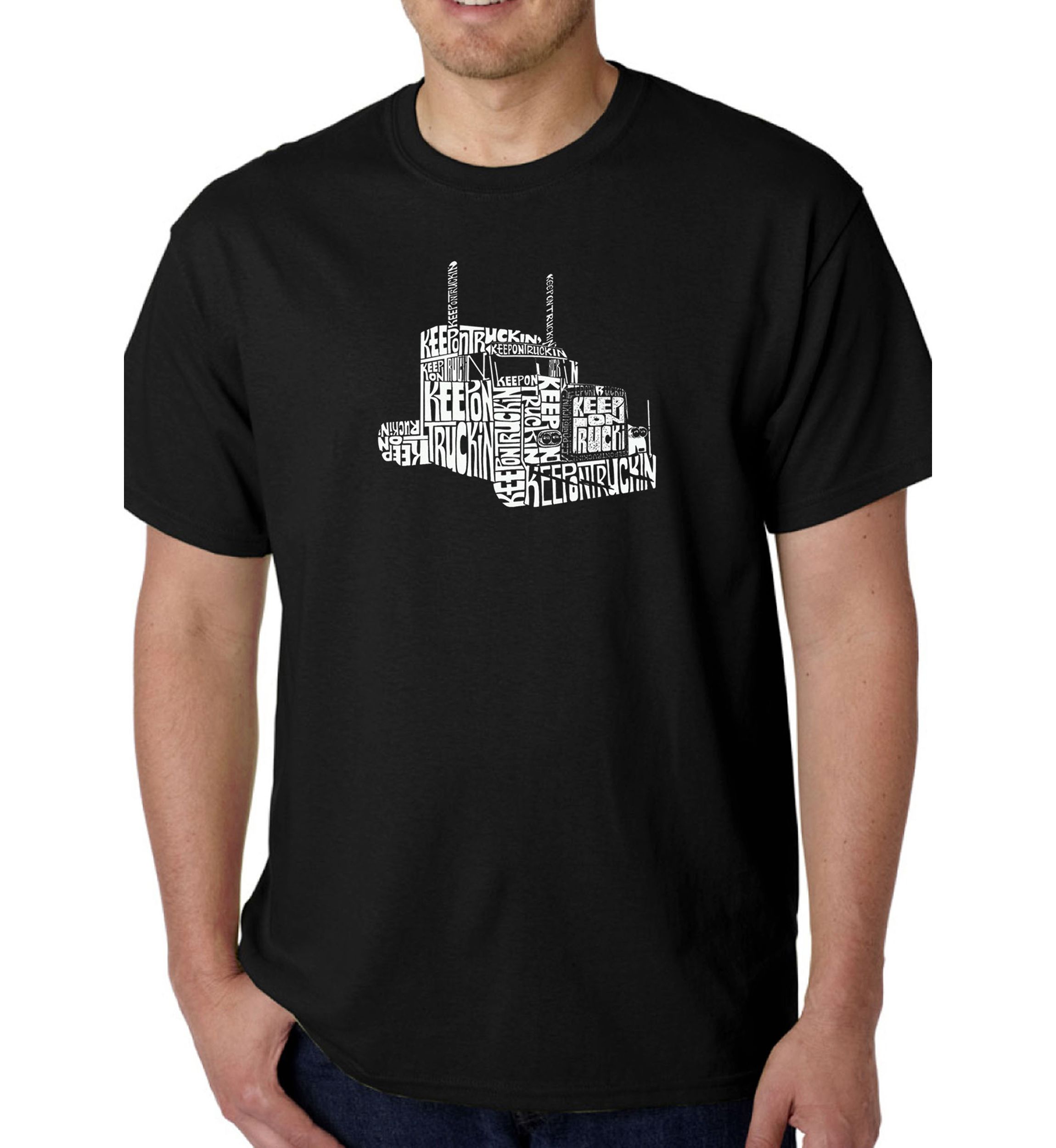 Word Art Graphic T-Shirt - Keep On Truckin 