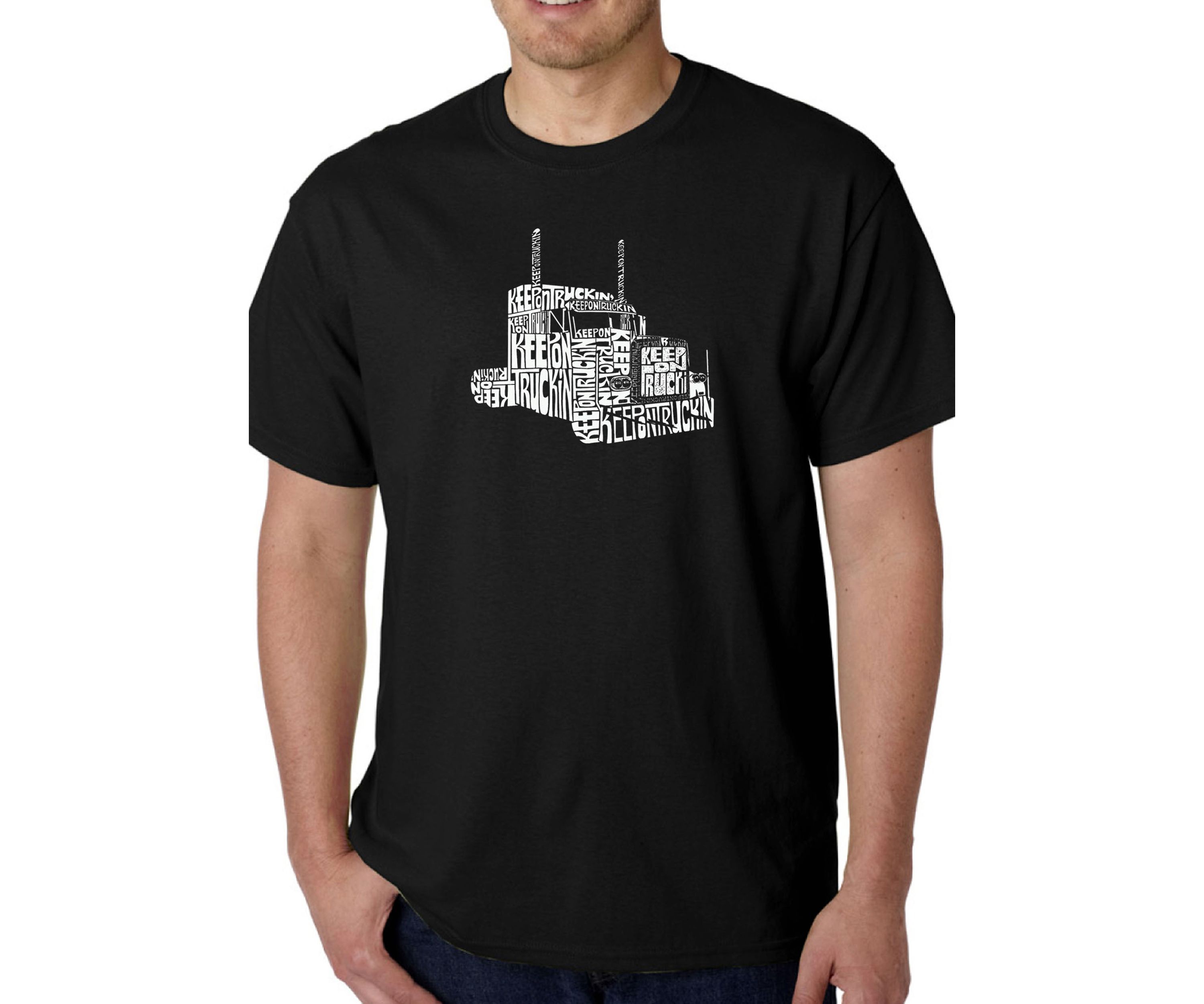 Word Art Graphic T-Shirt - Keep On Truckin 
