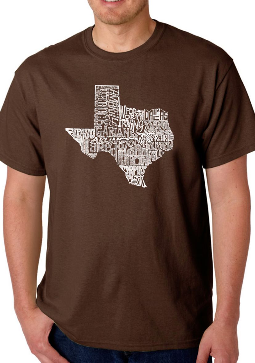  Word Art Graphic T-Shirt - The Great State of Texas