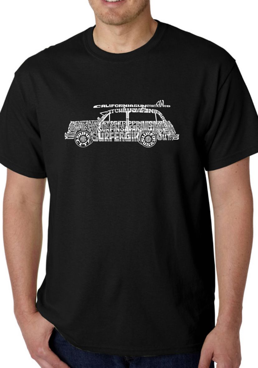 Word Art Graphic T-Shirt - Woody - Classic Surf Songs